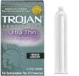 Trojan Ultra Thin Lubricated Condoms Sexual Wellness
