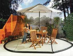 umbrella mosquito net canopy patio set