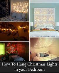 In the absence of any overhead lights, a large, arced floor lamp will do the trick. 12 Cool Ways To Put Up Christmas Lights In Your Bedroom Christmas Lights In Bedroom Bedroom Diy Bedroom Makeover