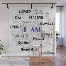 I Am Positive Affirmation Wall Mural