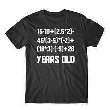 50th Birthday Math Shirt 50 Years Old