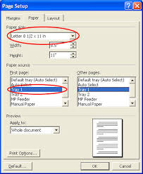 Making settings in the Page Setup dialog box Page Setup dialog Layout type