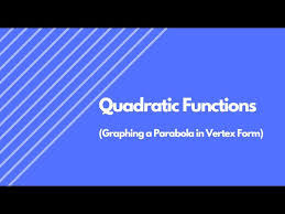 Graphing A Quadratic In Vertex Form