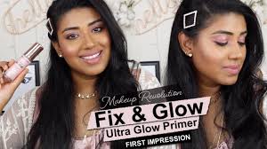 testing makeup revolution fix and glow