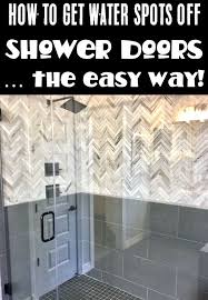 Clean Shower Doors