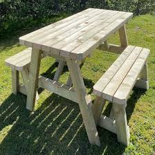 Picnic Table And Bench Set