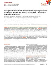 pdf eosinophilic airway inflammation