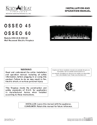 Kozy Heat Osseo Linear Electric