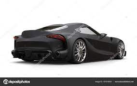 mean matte black super sports car