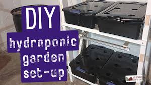 simple diy hydroponic garden set up a