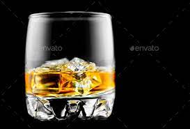 whisky on the rocks glass of whiskey