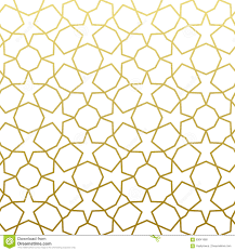 Arabic Pattern Gold Style Traditional Arab East Geometric