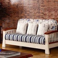 two seater teak wooden sofa