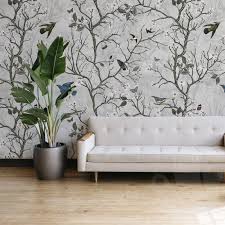 Birds Leaves Wallpaper Pattern Wall