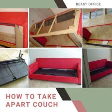how to take apart couch step by step