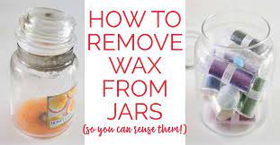 How To Remove Candle Wax From Jars