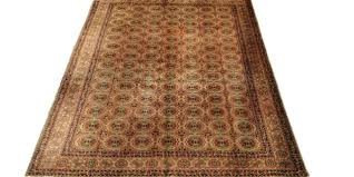 6x9 light brown antique bokara rug