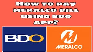 pay meralco bills using bdo application