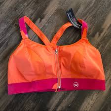Nwt She Fit Zip Front Sports Bra Size 6luxe Plus