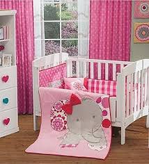 new baby girl elephant crib bedding