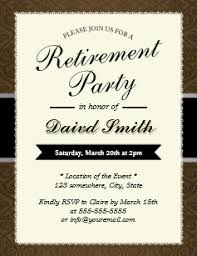 Invitation Retirement Party Invite Techcommdood Com