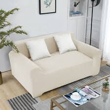 Polar Fleece Solid Color Stretch Sofa