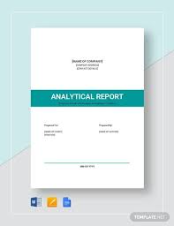 Free 11 Sample Analysis Report Templates In Google Docs