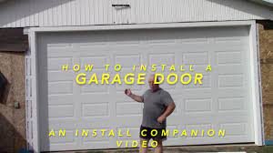 how to install a garage door you