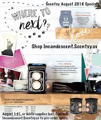 scentsy august 2016 warmer and scent of