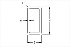 Stainless Steel Rectangular Hollow Section Astm A554 Ss Rhs