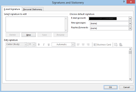 How To Create Or Modify An Email Signature In Outlook 2010