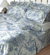 Toile De Jouy Blue Bedding Set 100