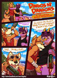 Higsby - Dingos N' Dragons furry gay porn comic