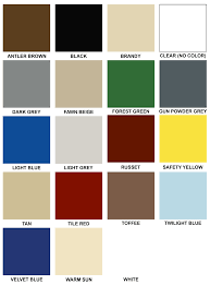 Windy City Coating Solid Color Epoxy Color Chart Windy