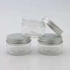 trans pet cosmetic jar for personal