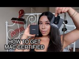 how to get mac cosmetics certified