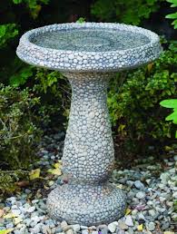 Pebble Bird Bath Natural Garden Art