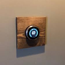 Nest Thermostat Wooden Wall Plate Plain