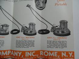 c 1940 kent floor machine catalog