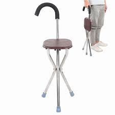 likelyhood folding cane stool portable