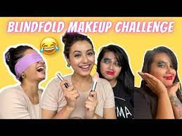 blindfold makeup challenge