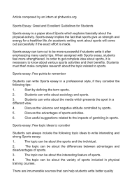  sport essay topics management paper law sports nutrition 014 sport essay topics management paper law sports nutrition questions psychology research finance20
