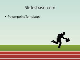 Sports Track Powerpoint Template Slidesbase