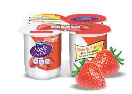nonfat yogurt strawberries cream carb