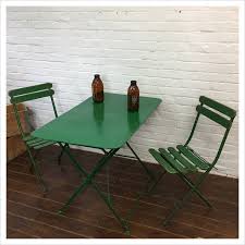Green French Vintage Garden Table Set