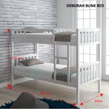 deborah solid wood double decker bunk