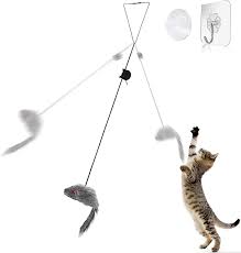 door hanging mouse interactive cat toy