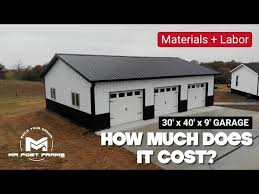 garage material cost labor full