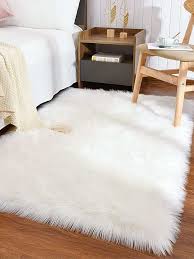 1pc 80x120cm solid fuzzy rug