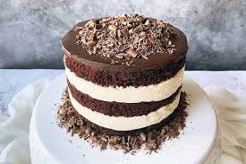 chocolate cake with bavarian cream